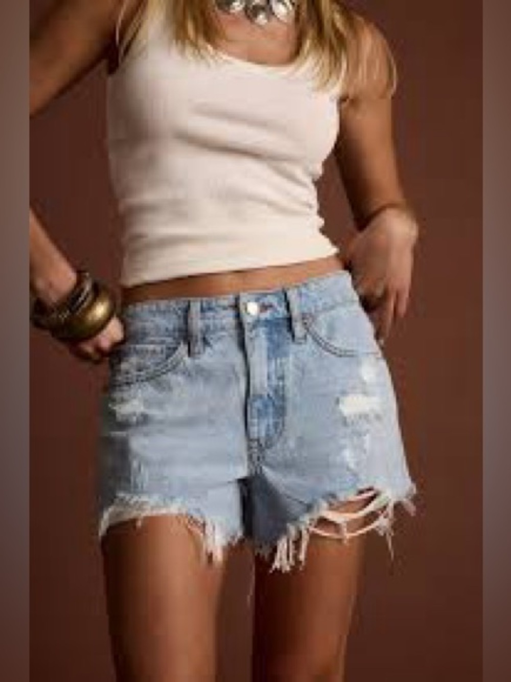 Celebrity Pink Re Generation “Festival” High Rise Cut Off Jeans Size 9